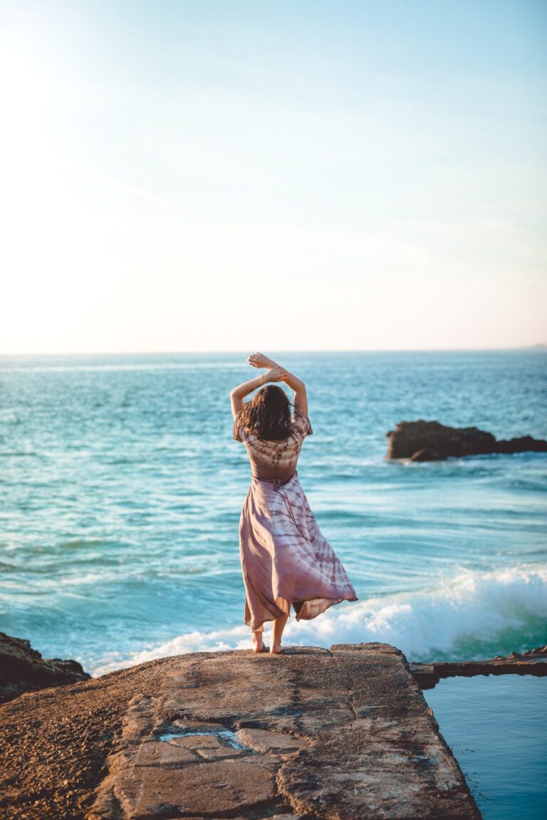 Mujer en la playa